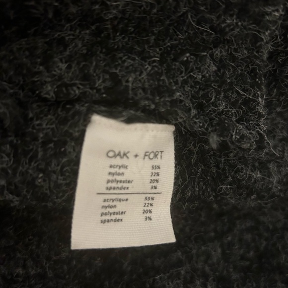 Women’s Oak + Fort Thick Gray Cardigan with Pockets Size Medium - Picture 4 of 4